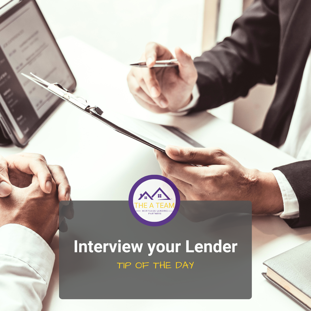 Interview Your Lender